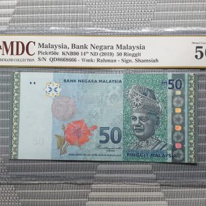 2019 Malaysia,Bank Negara Malaysia 50 Ringgit 《MDC Greded 50》