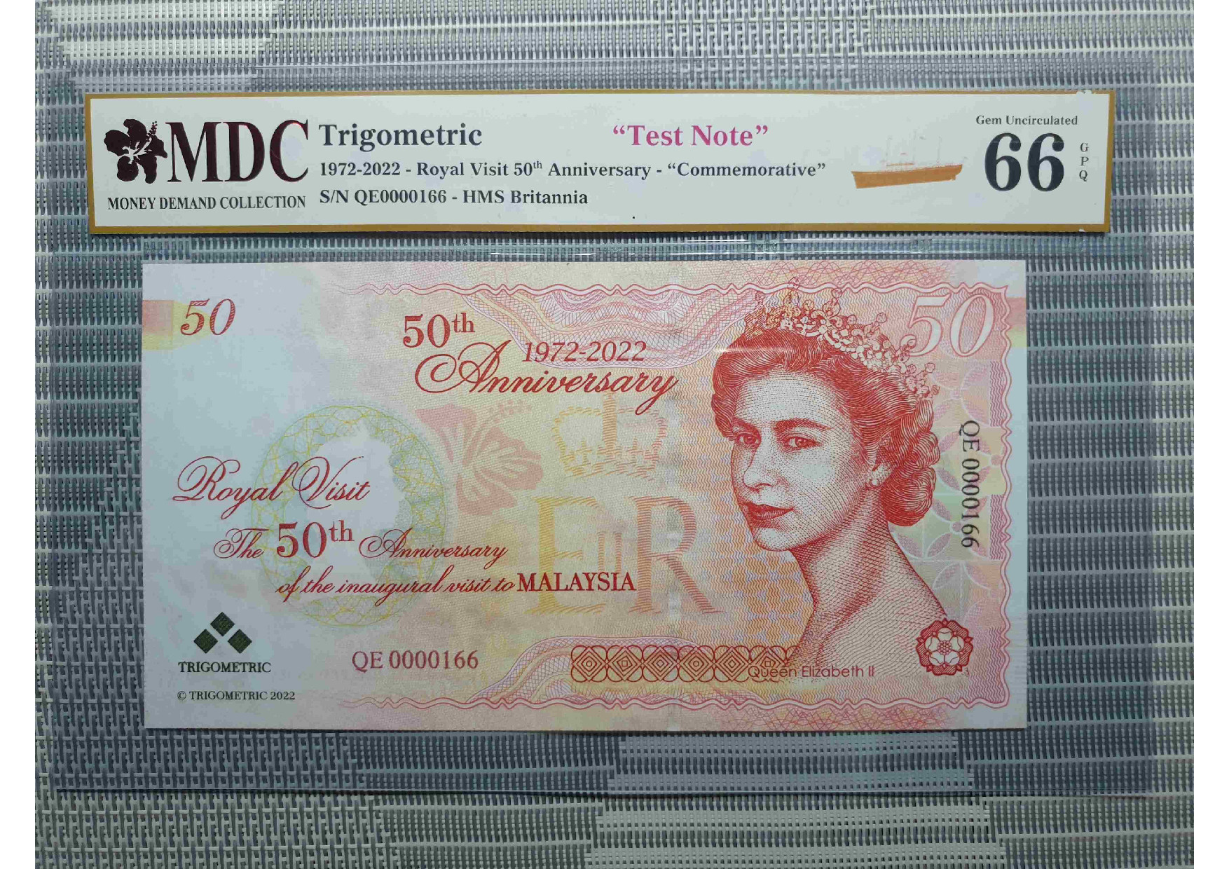 1972-2022 Trigometric , 50th Anniversary - "Commemorative" 《 MDC Graded Rotator S/N 66 GPQ 》