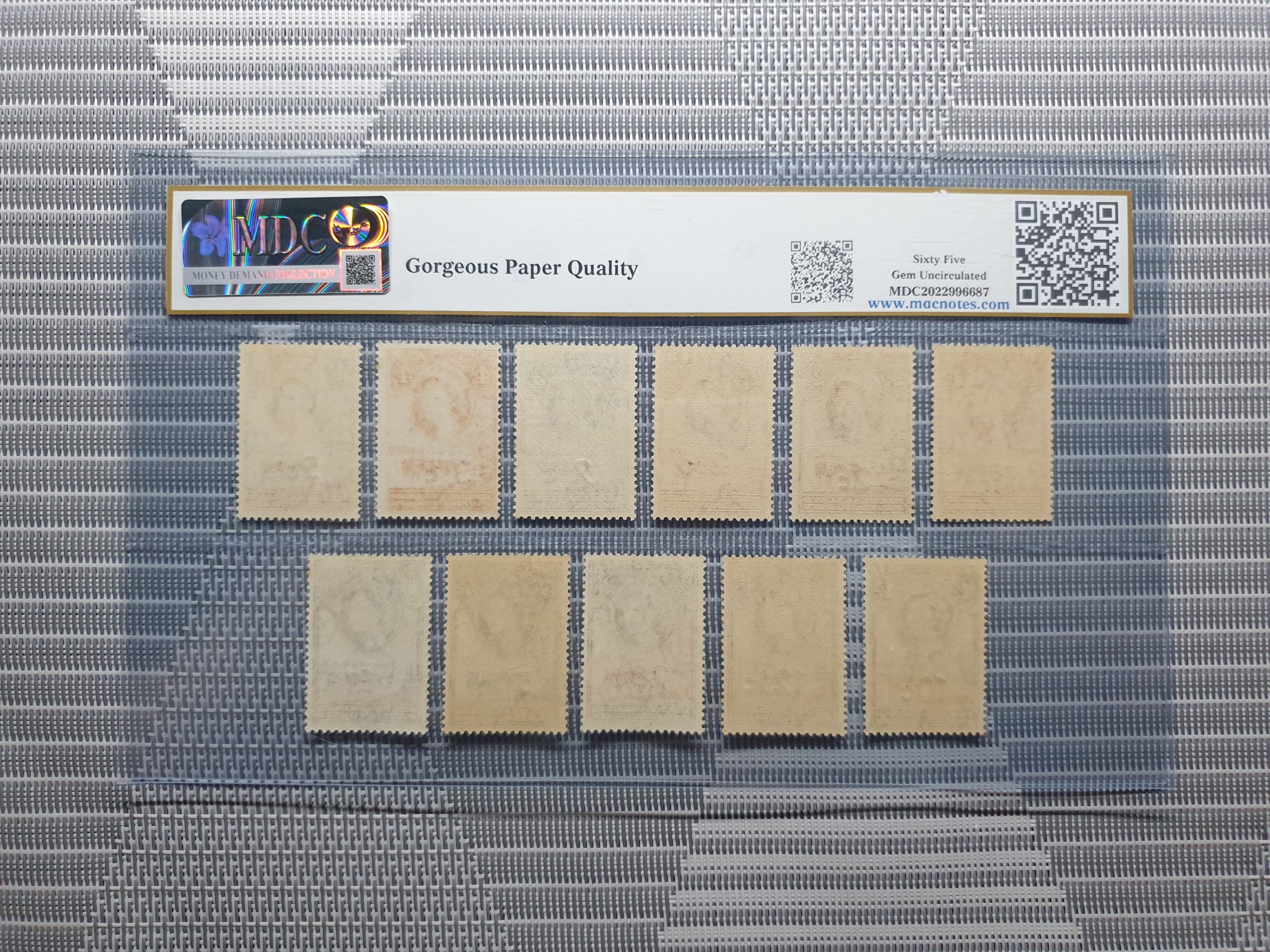 1961 Bechuanaland Protectorate 1d to 10/-《 MDC Graded 65 GPQ MNH 》 - Image 2