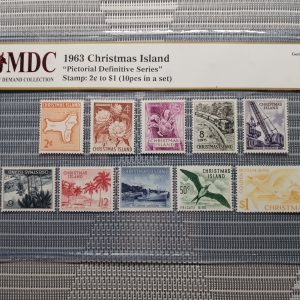 1963 Christmas Island 2c to $1 《 MDC Graded 65 MNH GPQ 》
