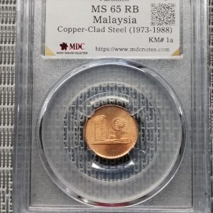 1976 Malaysia 1c  "Parlimen" 《 MDC Graded MS 65 RB 》