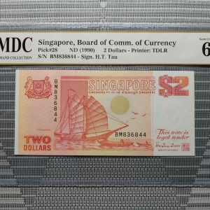 1990 Singapore 2 Dollars