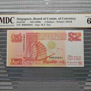 1990 Singapore 2 Dollars