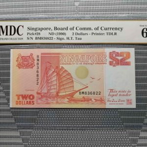 1990 Singapore 2 Dollars