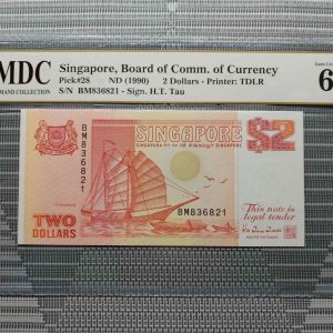 1990 Singapore 2 Dollars