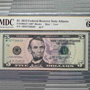 2013 America 5 Dollars
