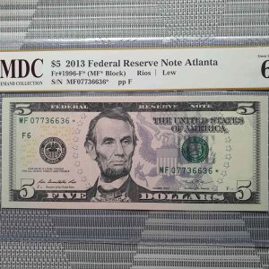 2013 America 5 Dollars