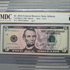 2013 America 5 Dollars