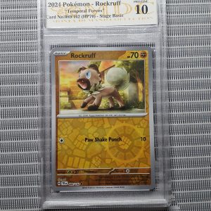 2024 Pokemon - Rockruff "Tempoarl Forces"《 MDC Graded 10 》