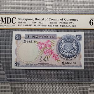 1967 Singapore 1 Dollar