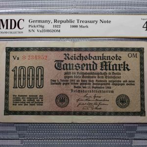 1922 Germany 1000 Mark