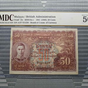 1945 Malaya / British 50 Cents