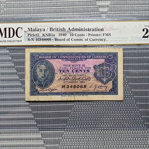 1940 Malaya 10 Cents