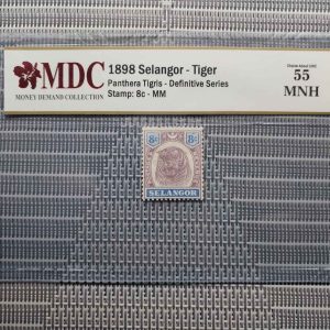 1898 Selangor 8c
