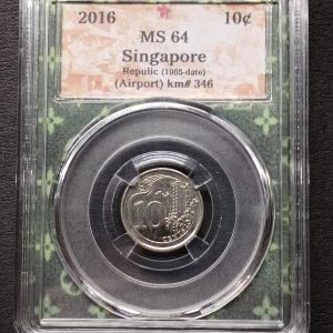 2016 Singapore 10 Cents