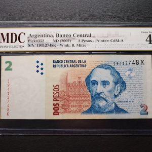 2002 Argentina 2 Pesos