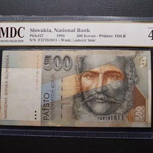 1996 Slovakia 500 Korun