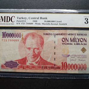 1999 Turkey 10,000,000 Lirasi