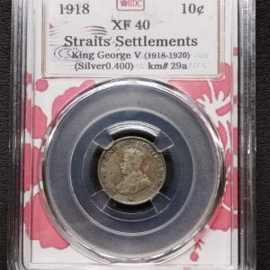 1918 Straits Settlements 10c