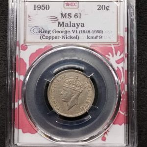 1950 Malaya 20c
