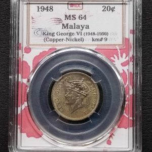 1948 Malaya 20 cent