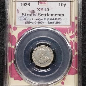 1926 Straits Settlement 10 cent