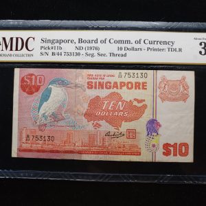 1976 Singapore 10 Dollars