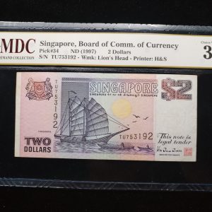 1997 Singapore 2 Dollars