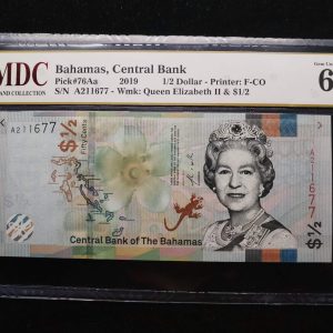 2019 Bahamas 1/2 Dollar