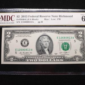 2013 American 2 Dollars