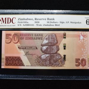 2020 Zimbabwe 50 Dollars