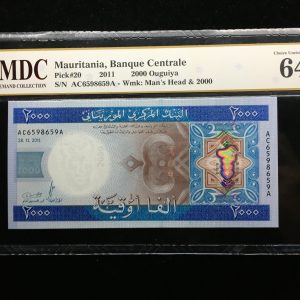 2011 Mauritania 2000 Ouguiya