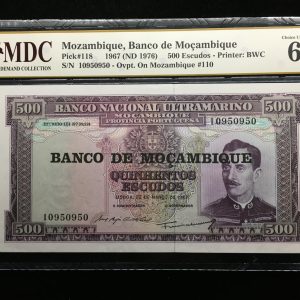 1967 Mozambique 500 Escudos