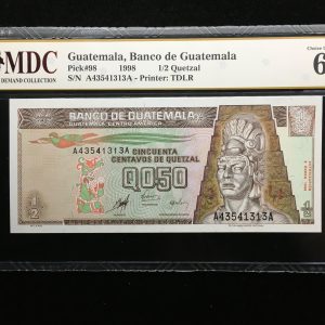 1998 Guatemala 1/2 Quetzal