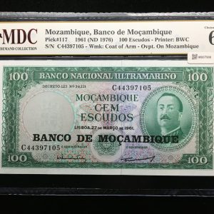 1961 Mozambique 100 Escudos