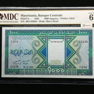 1989 Mauritania 1000 Ouguiya
