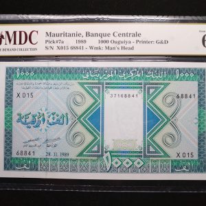 1989 Mauritanie 1000 Ouguiya