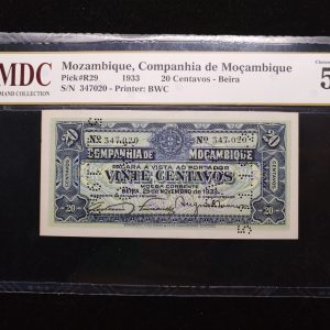 1933 Mozambique 20 Centavos