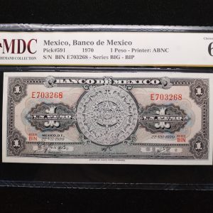 1970 Mexico 1 Peso