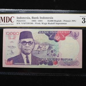 1992 / 1994 Indonesia 10,000 Rupiah