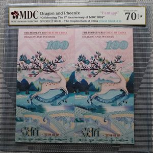 2024, Dragon and Phoenix "Celebrating The 6th Anniversary of MDC 2024" (Fantasy)《 MDC Graded 70 GPQ  ★》