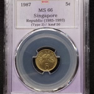 1987 Singapore 5c