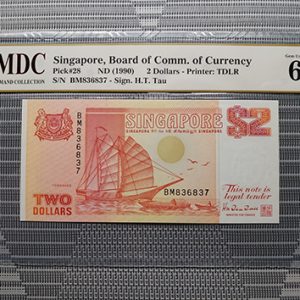 1990 Singapore 2 Dollars