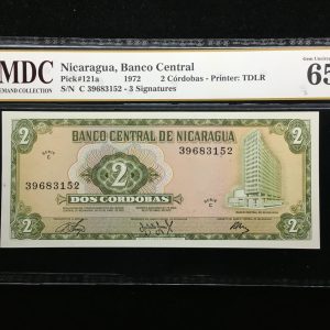 1972 Nicaragua 2 Cordobas