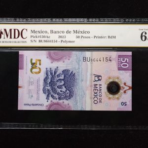 2023 East Caribbean States 50 Pesos