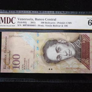 2015 Venezuela 100 Bolivares