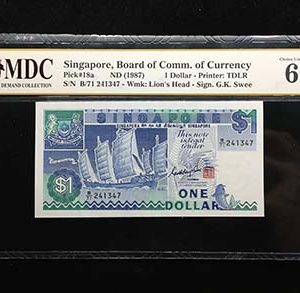 1987 Singapore 1 Dollar