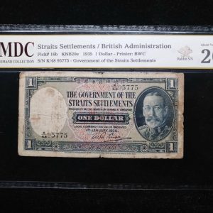 1935 Straits Settlements 1 Dollar