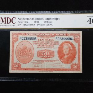 1943 Netherlands Indies 50 Cent