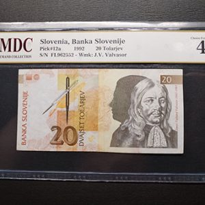 1992 Slovenia 20 Tolarjev